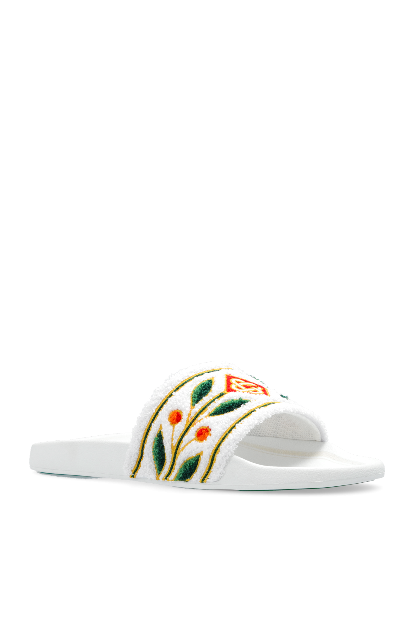 Casablanca WS25KW95601WHITE 関税送料込 SchaferandweinerShops Ghana - White Embroidered slides